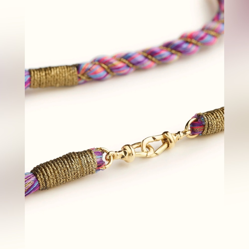 Marie Lichtenberg Purple Rathi cord 37 cm - Picture 6 of 7